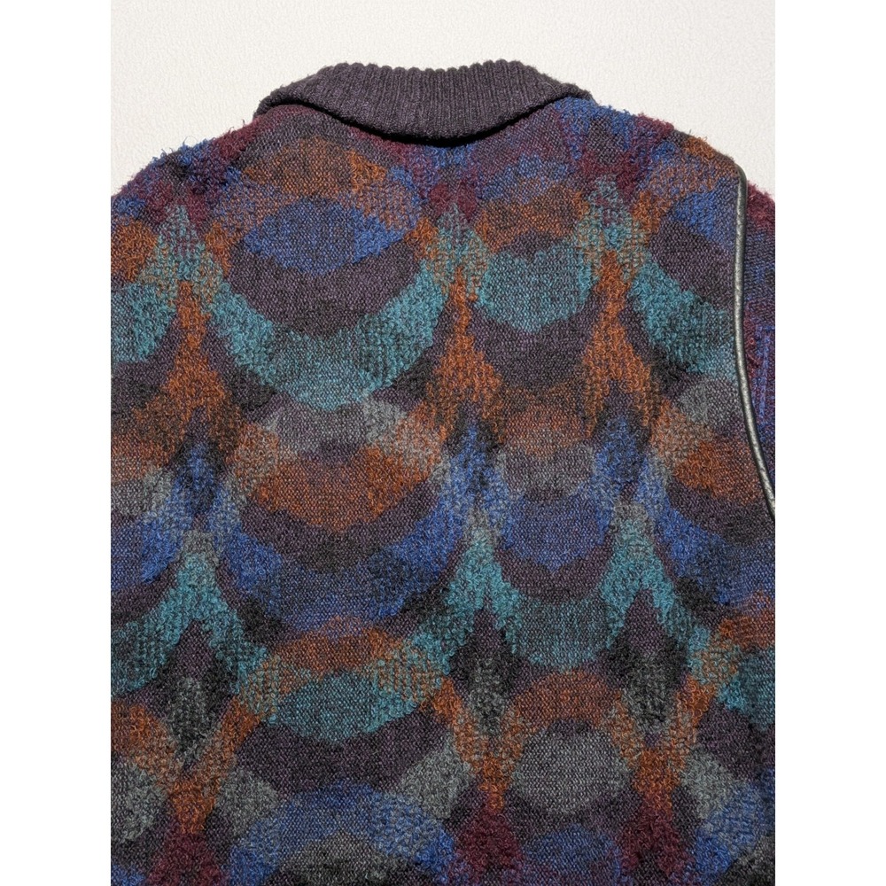 Vintage La Squadra Monte Carlo Mohair Cardigan Jacket Italy Abstract Knit... - Picture 13 of 16